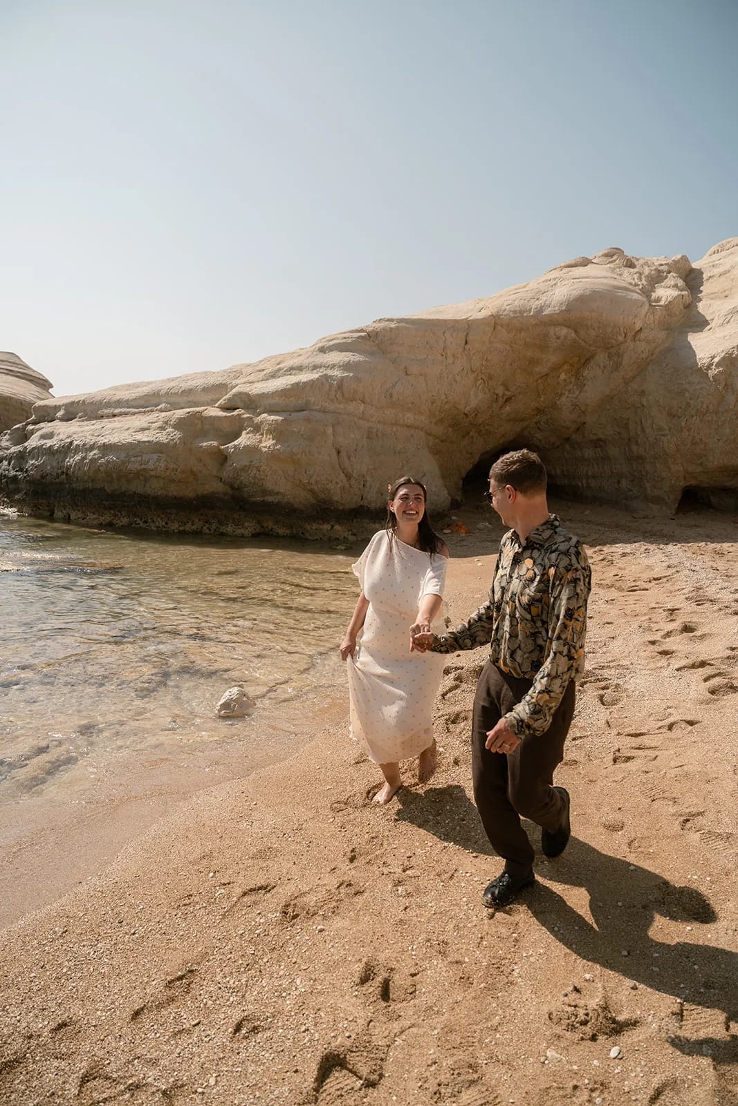 Couple during a Cyprus wedding ceremony in late spring
