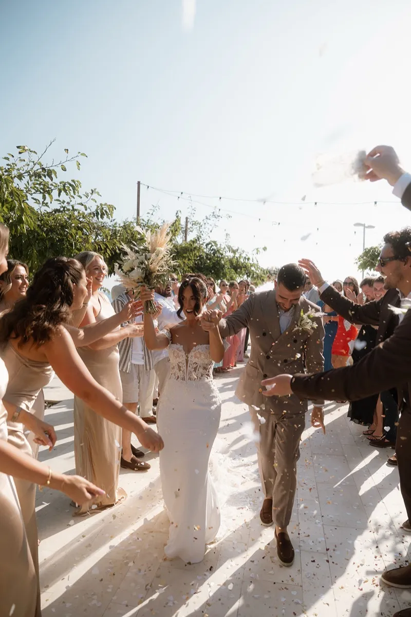 Couple portrait during an Aphrodite Hills wedding in Cyprus