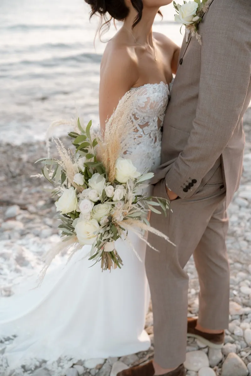 Couple during golden hour at a Cyprus wedding