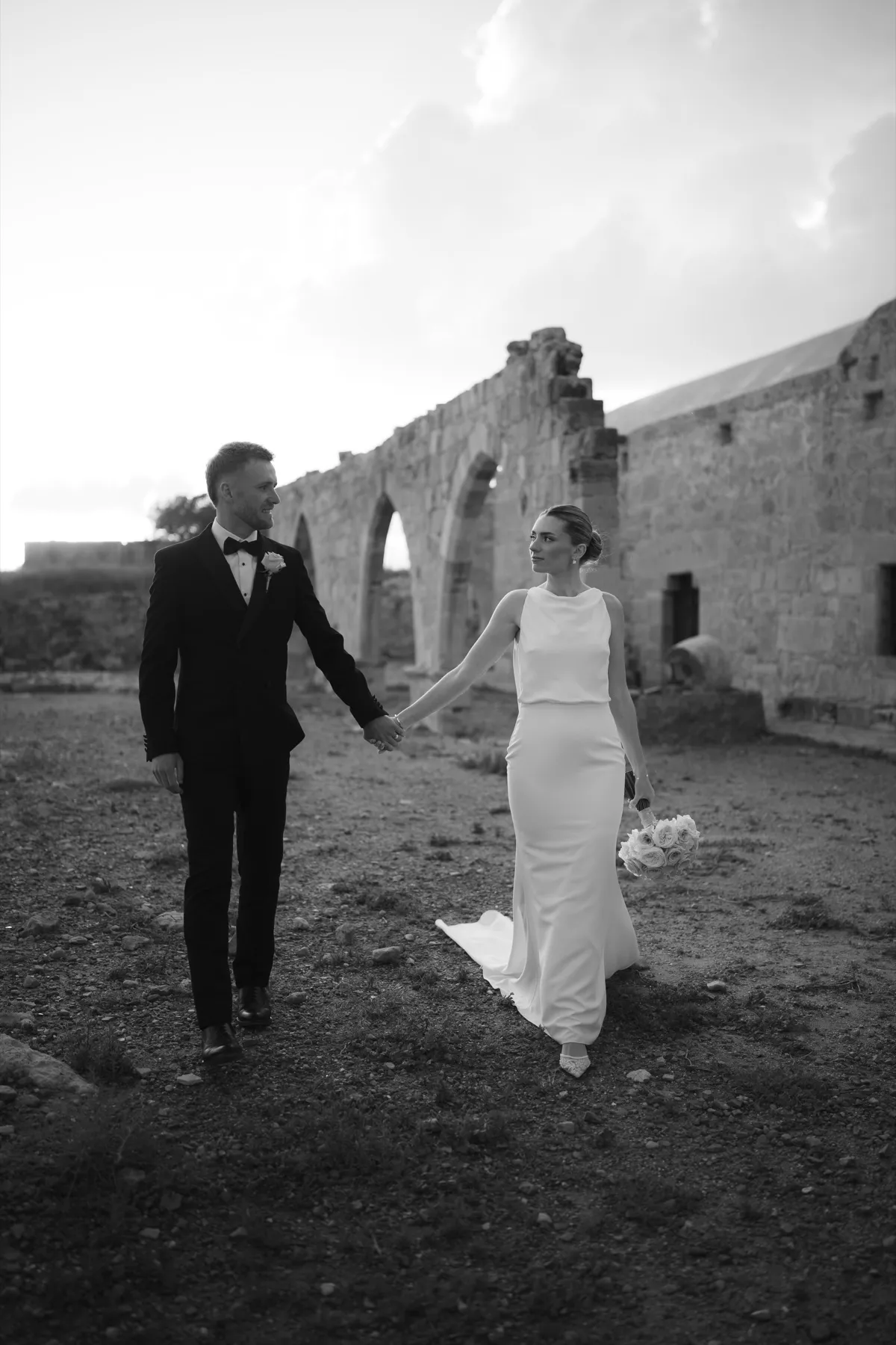 Daniel and Bailey portrait at Liopetro wedding venue, Paphos, Cyprus.