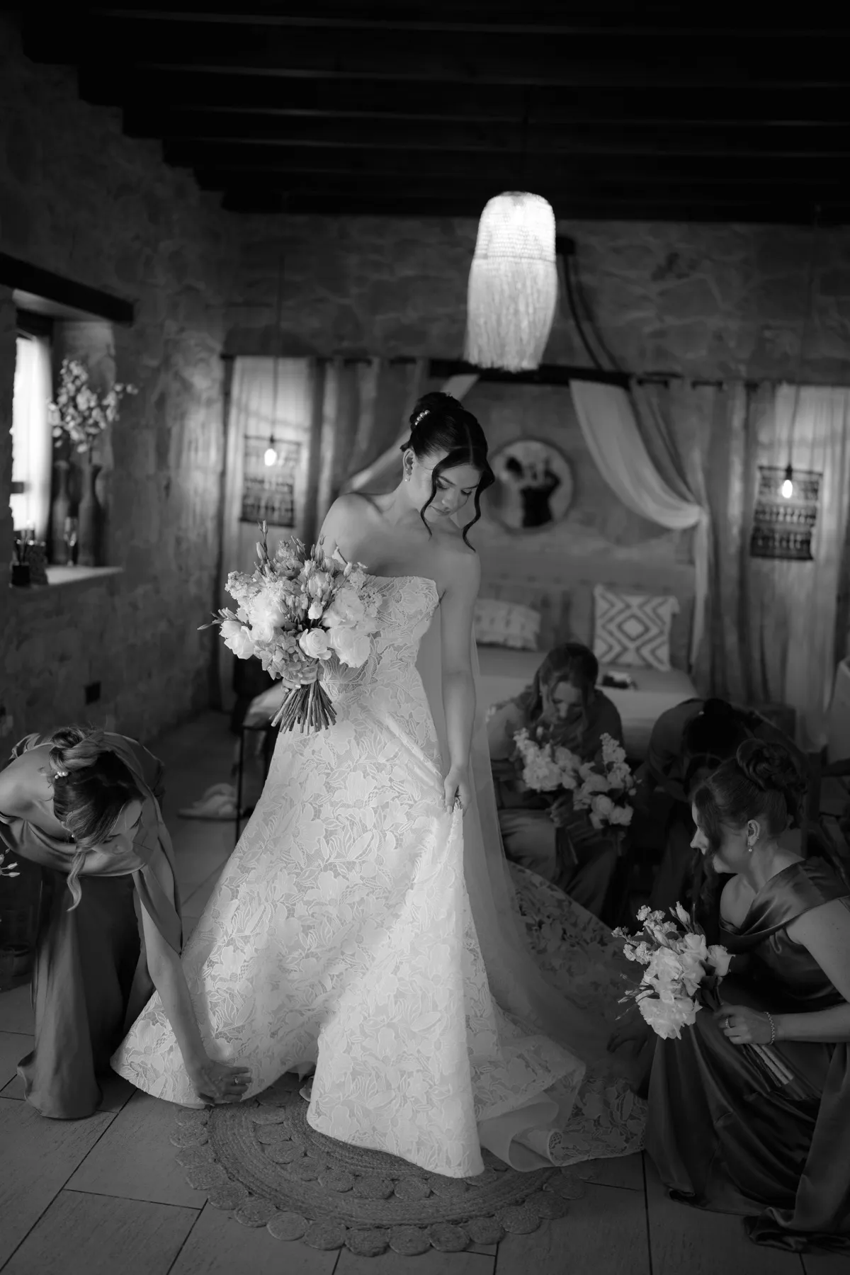 Quiet portrait moment at Liopetro wedding venue, Paphos, Cyprus.