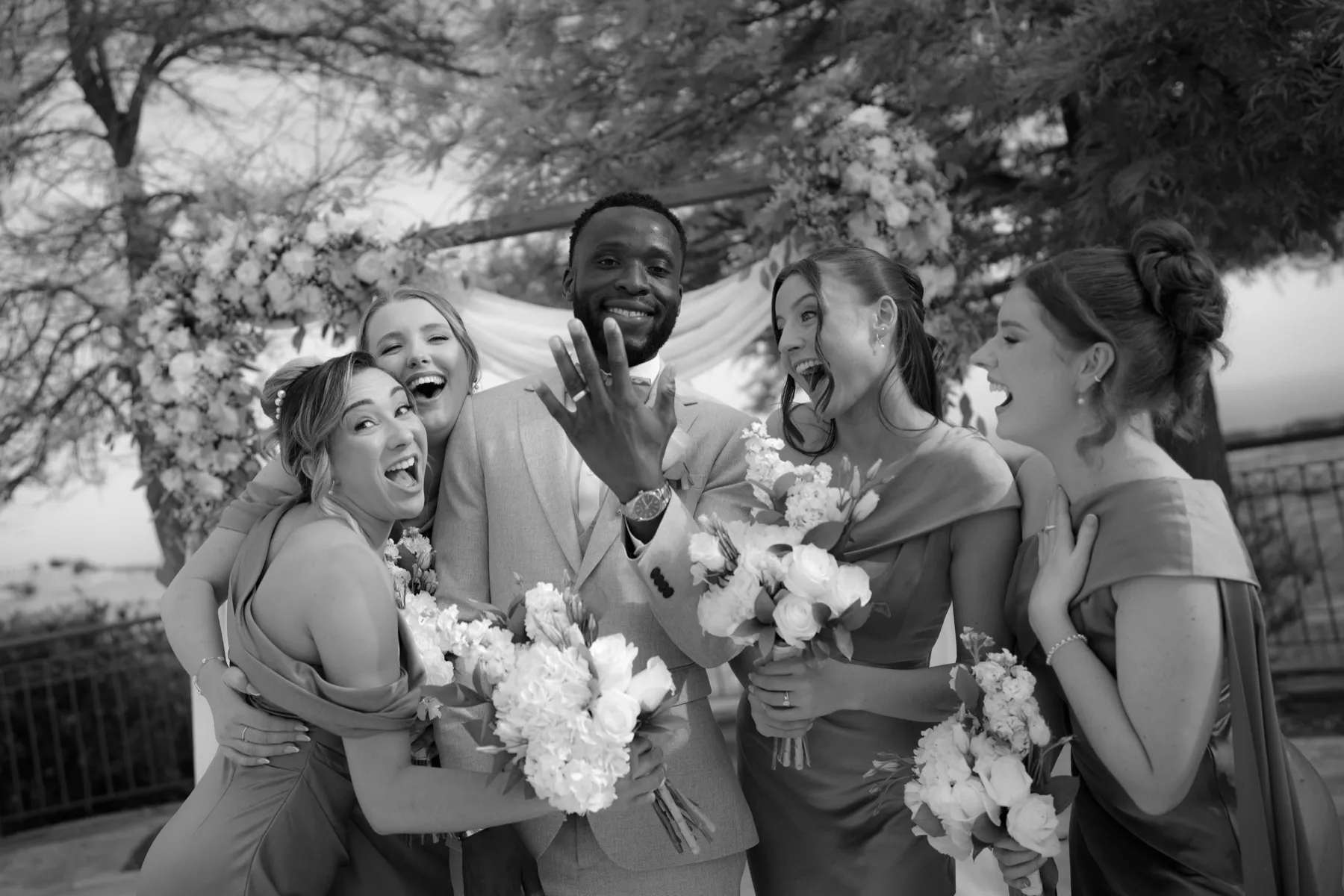 Wider reception moment at Liopetro wedding venue, Paphos.