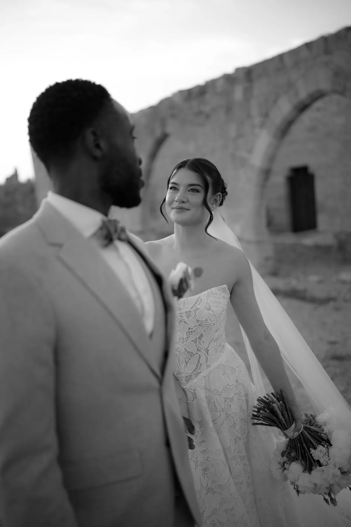 Lydia and Funbi's first dance at Liopetro, Paphos.