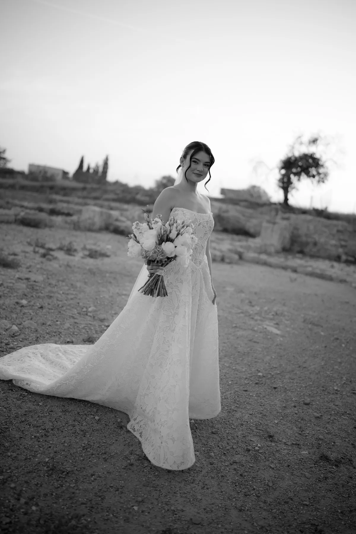 Couple during the first dance at Liopetro, Paphos, Cyprus.